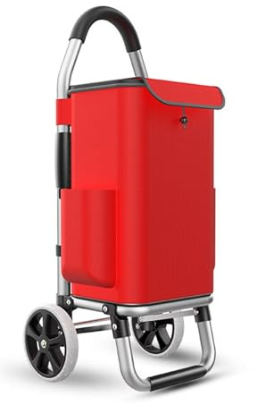 Carrello della spesa pieghevole leggero, capacità 36 l, per una facile conservazione e trasporto, perfetto per la spesa e l'uso quotidiano