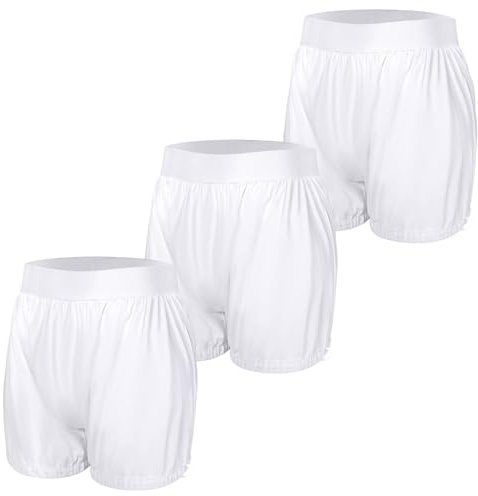 Carer Pack de 3 Cubrepañales para Adultos Bragas Impermeables Antifugas Sin Ruido Tipo Bóxer con Perneras Ajustables Ropa Interior para Incontinencia Lavable Bragas de Plástico Unisex Blanco Talla 4XL
