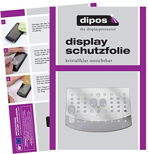 dipos 3x Film protection pour DeLonghi Magnifica S ECAM 22.110 21.117 116 | Transparent HD, sur mesure, anti-rayures, sans bulles, compatible coque, compatible empreinte digitale, adhésion sans colle