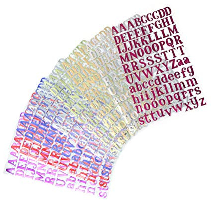 ULTNICE Alphabet Aufkleber Selbstklebend Bunte Buchstaben Sticker Für Diy Basteln Scrapbooking 32X6.5 Zoll Zufällige Farben Für Kinder Lernen Und Haushalt