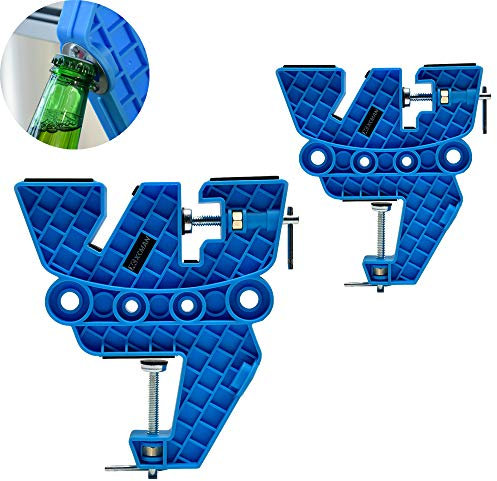 XCMAN Ski- und Snowboard-Schraubstock für Tuning, Wachsen und Reparaturen, Set mit rutschfesten Schraubstock-Griffen mit horizontaler und vertikaler und kippbarer Arbeitsposition, Paar