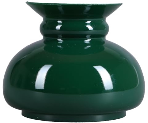 Petroleumglas Lampenglas Ø 100mm Ersatzglas Vestaschirm Glasschirm Opalglas Leuchtenglas für Petroleumlampe Grün
