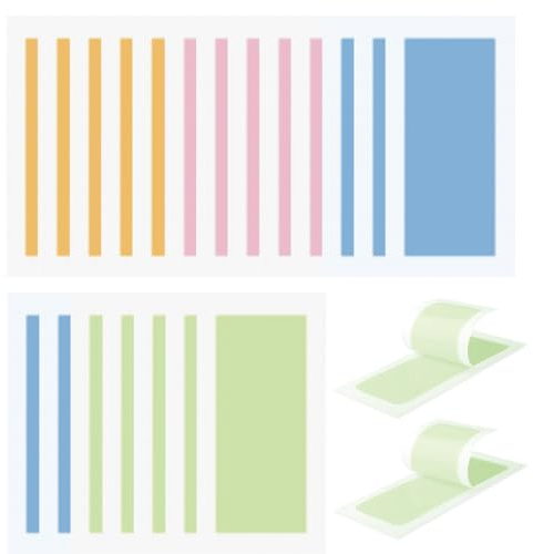 JTUYPT 20 Pcs Tiras de Cera para Cejas Bandas de Cera Frías Tiras de Depilación Faciales Bandas de Cejas de Cera Moldeadoras Listas para Usar para Mujer Hogar Viaje, Doble Cara