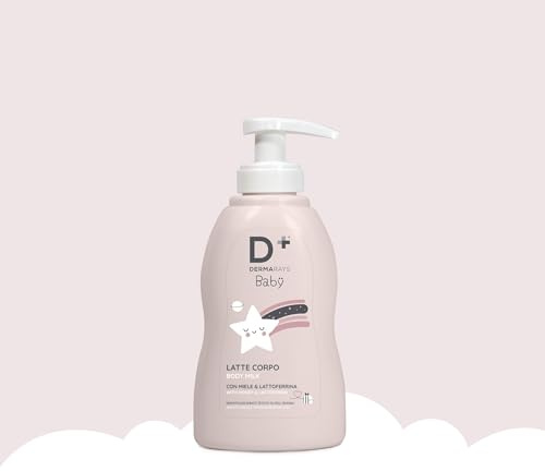 Latte Corpo Idratante per Bambini e Neonati - Con Miele, Lattoferrina e Olio di Mandorle Dolci, Dermatologicamente Testato, 200ml (1)