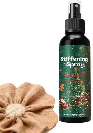 Spray Fissante Per Natalizio, 120ml Spray Fissante Per Tessuto Resistente, Colla Sprays Per, Compatibile Con Cotone, Lino, Lana, Per Rinforzare Cappelli, Modellare Decorazioni Lavori