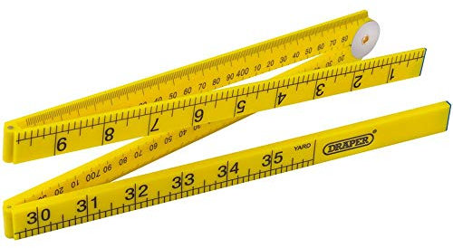 Draper 20700 Plastic Folding Rule, 1 Metre Length