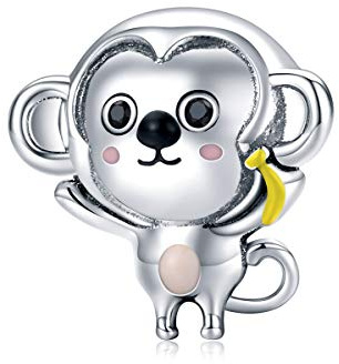 Breloque en argent sterling 925 en forme de coccinelle et abeille pour bracelets Pandora, Émail Cristal