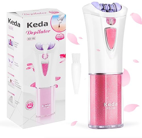 Epilierer Damen für Haarentfernung, Kabellose Nass- und Trocken Epilierer für Langanhaltend Glatte Haut, Geschenk der Frauen, Gesicht, Körper, Achselhöhlen, Beine, Haarentfernung im Bikinibereich