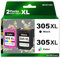 305XL Tintenpatronen Ersatz für HP 305 Tintenpatronen Schwarz und Farbe 305 XL für HP DeskJet 2700 2710 2720 2722 Plus 4100 4120 4130 Envy 6000 6010 6020 6030 6032 Pro 6400 6430 6432