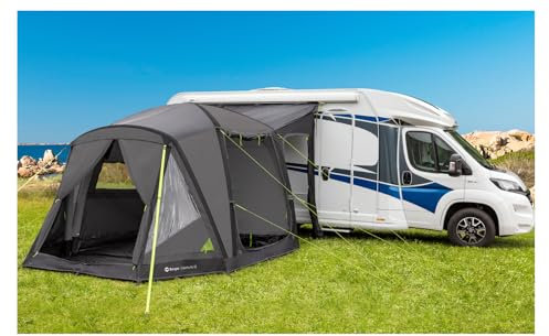 BERGER Liberta-Air XL Busvorzelt | Camping Autozelt aufblasbar mit eingenähtem Boden | Wohnmobil Vorzelt für zusätzlichen Wohnraum | Luftzelt freistehend 310x375 cm, Anbauhöhe 240-290 cm