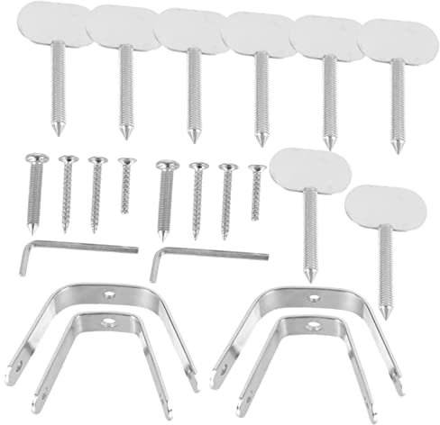 Sosoport 2 Sets Spanish Ham Holder Accessories Ham Stand Replacement for Home Use Easy to Install and Clean for Housewarming Banquets and Resistant