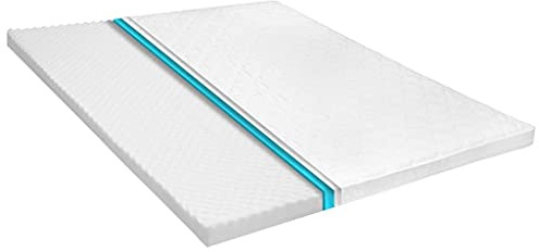 INLIFE sur-Matelas 180 x 200 cm Mousse Froide Profil d'œuf 6 cm