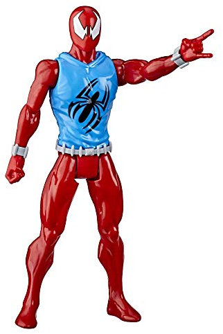 Hasbro E8521 Titan Hero Serie Blast Gear Marvel‘s Scarlet Spider, 30 cm große Superhelden Action-Figur