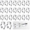 Dasyusuo 30Pcs Soporte de Tubo Fluorescente T8 Soporte de Luz Clip de Tubo LED de Acero Inoxidable Soporte de LáMpara Abrazaderas de Tubocon 30 Tornillos para Soportar el Tubo LED T8 (Plateado)