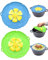 Spill Stopper Lid Cover 2 Pack 10.2 Inches/26cm Spill Stopper Silicone Pot Lid, Boil Over Spill Stopper for Pans and Pots Boil Over Safeguard Kitchen Tool (Blue and Green)