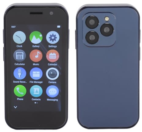 SOYES XS15 Pro 3G Mini Smartphone, 3.0 Inch Small Phone for Android 9.0, 2GB 16GB, Dual Cards Mobile Phone 1000mAh (Purple1)