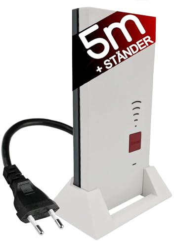 TronicXL 5 Meter Verlängerung/Ständer W-LAN Repeater kompatibel mit Fritz Repeater 2400 1160 1750e AVM Fritz! Halterung Stand 5m