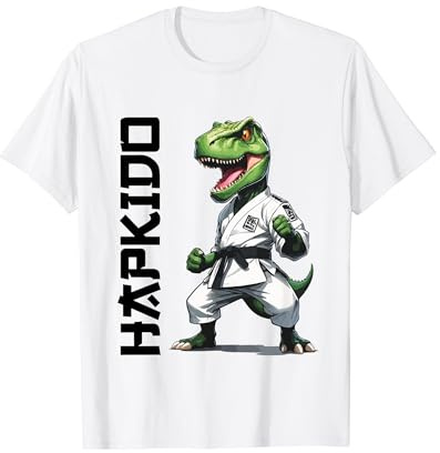 T-Rex Hapkido Dinosaur Fighter T-Shirt