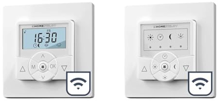 HOMEPILOT Zeitschaltuhr premium smart + 2x classic, Smart-Home Rollladenschalter für Rollladenmotor