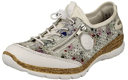 Rieker Ladies Zip Detailed Toggle Fastening Trainers N42V1-90 - Multi Synthetic - UK Size 6 - EU Size 39 - US Size 8