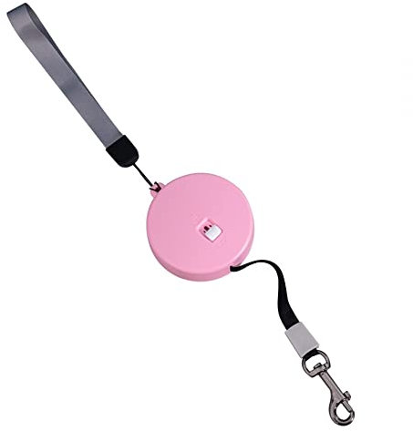 Portable Retractable Dog Leash, 9.8ft Mini Pet Walking Leash 360° One Button Break & Lock with Wrist Strap for Small Medium Dogs Up to 11LBS/5KG