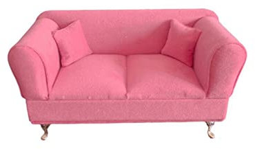 Harilla 1: 6 Sofa Schmuck Aufbewahrungskoffer Schmuckkästchen Organizer für 12-Zoll-Puppen Actionfiguren Zubehör, Sofa für Zwei Personen