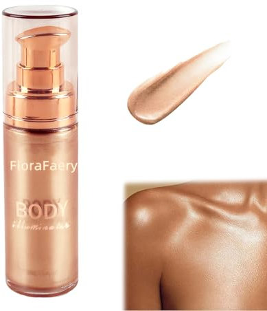 Rose Gold Body Glow Oil - Non-Sticky Shimmering Body Highlighter