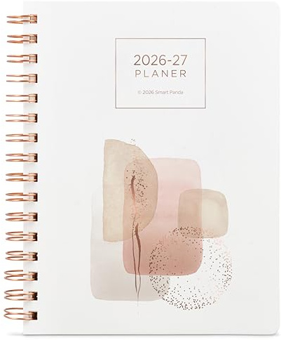 A5 Planer 2026 2027 von Smart Panda – Terminplaner Roségold, Wochenplaner A5 – Kalender Planer – Juni 2026 bis Juli 2027 – auf Deutsch