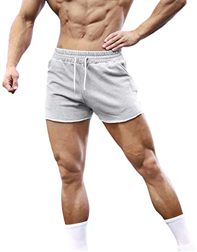 Träningsshorts För Män, Rå Kant I Botten, Unikt Mode I Gym Eller Träning Storlek XL