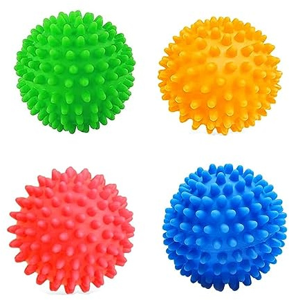 Bessy shop Dryer Balls for Laundry,4PCS Reusable Dryer Balls Tumble Laundry Wash Balls Eco Laundry Ball Solid Colorful Machine Washing Ball Plastic Tumber Dryer Balls Tumble Dryer Dryerballs
