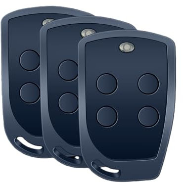 3X Mitto 4 B RCB04 télécommande 4 canaux, Code tournant 433.92Mhz, Compatible avec Mitto2 pour Motorisation Portail/Portes de Garage Garantie de 3 Ans