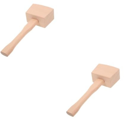 STOBOK Carpentry Hammer Wood Hammer Small Wooden Mallet for Woodworking Leathercraft Mallet Woodworking Tool