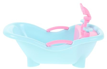 minkissy Miniatur Puppenbadewanne aus Robustem Kunststoff Kompakt und Realistisch Puppenhaus Zubehör für Fantasievolles Spielen und Mobiles Miniaturbad