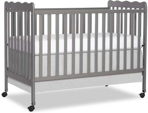 Dream On Me Full Size Carson 3-in-1 Convertible Baby Crib, Locking Wheels