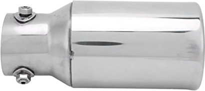 Punta de Escape de Coche a Prueba de Herrumbre, Acero Inoxidable, Entrada de 60mm, Salida de 89mm, Espejo Pulido Universal para Automóviles