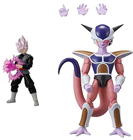 Dragon Ball Dragon Stars Power Up Pack Goku Black Rose Anime Figure | 17cm Articulated Goku Black Figure With Accessories & Bandai Dragon Stars Figures Frieza 1st Form | Super Frieza Action Figure