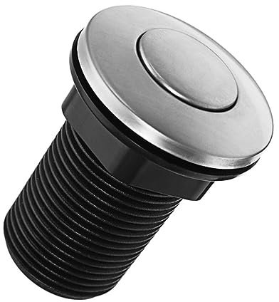 Veemoon 1pezzi Pulsante Pneumatico Per Interruttore Aria in Acciaio Inossidabile Asta Pulsante Con Guarnizione in Silicone Ricambio Facile Da Installare Per Smaltitore Rifiuti e Vasca