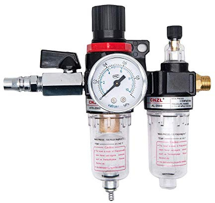 Filtro dell'aria BSP da 1/4 Compressore HugeAuto Filtro dell'aria Umidità Trappola per acqua Pneumatica Strumenti Lubrificatore Olio - Tipo 2