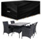 Futura Premium Rectangular Garden Furniture Covers Waterproof 180x120x74cm, Heavy Duty 600D Oxford Fabric Outdoor Table, Patio & Rattan Garden Furniture Covers, PVC Lined, Air Vents and UV Safe