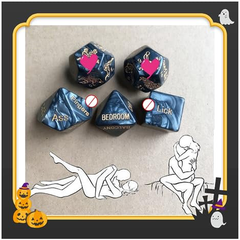 5 Schwarze Würfel, Gelegenheitsspiel, Leicht Zu Tragen 𝖘𝖊𝖝 𝖙𝖔𝖞