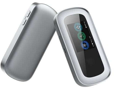 Hotspot Mobile WiFi 5G per Viaggi, Router Mifi 4G LTE Sbloccato con Slot per Scheda SIM e Schermo a Colori da 2,5 Pollici, Ricarica Portatile per Telefono Cellulare