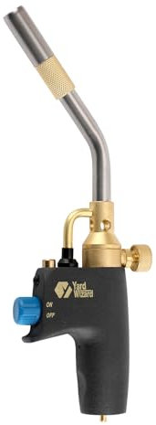 Tête de torche au propane, torche à gaz cartographique avec allumage et flamme réglable, chalumeau manuel avec carburant par propane MAPP MAP PRO Gas, pour plomberie, éclairage de soudage, feux de