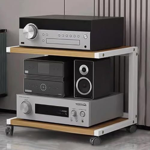 HYDTGZ Soporte para Reproductor de Discos de Audio Vídeo, Estante para Consola de Videojuegos DVD, para el Hogar, la Oficina el Cine,B,50x40x60cm