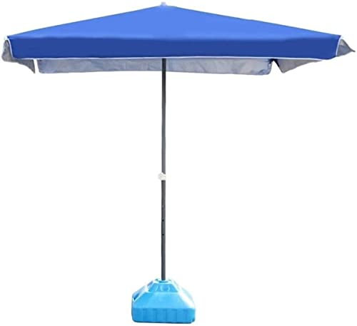 ARDZLALS Parasol de Plage Parasol de Soleil Parasol de Jardin Parasol de Patio rectangulaire Bleu Parasol de Table de marché extérieur, Parfait pour Le Jardin, la Cour