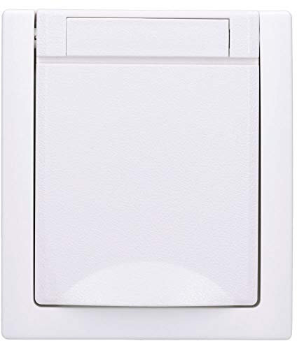 Aufputz Steckdose Feuchtraum IP54 Modell Pacific weiß