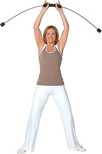 Pilates Stange Tragbares Yoga Stick Sport Schwingstab Erwachsene Swingstick Elastizität Arm Vibrationsstange Pilates Yoga Bar Abnehmbare elastische Stange Fitnessstange Ganzkörper-Vibrationsschwings