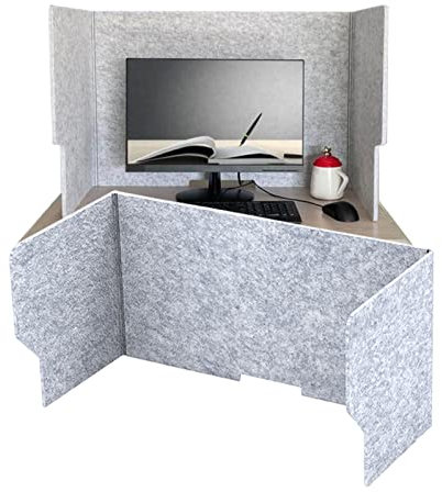 Schalldämmung Mehrzweck Abschirmungen, Wand Für Schreibtisch Filz Freistehender Polyesterfaser, Schall-und Sichtschutz, Büro Home Office, Faltbar Schallschutz Sichtschutz Pinnwand ( Size : 31inch-80cm