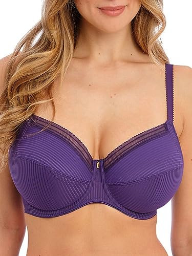 Fantasie Women's Fusion Underwire Side Support Bra Full Coverage, Opaque, BlackBerry, 34D