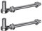 Insaga Charnière de Portail M12, 2pcs Quincaillerie à œillet de Champ Robuste 16mm Crochet pour Goupille de Suspension de Jardin en Métal pour Portail de Ferme/Clôture en Bois/Allée, 440lbs/20cm