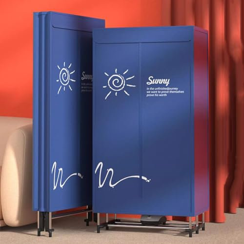 MegLob Sécheur De Vêtements Électriques Pliant 1500W, Sèche-Linge Portable, Chauffage D'appartement Pour La Buanderie, Séchoir De Vêtements De Rangement Compact Avec Minuteur Intelligent